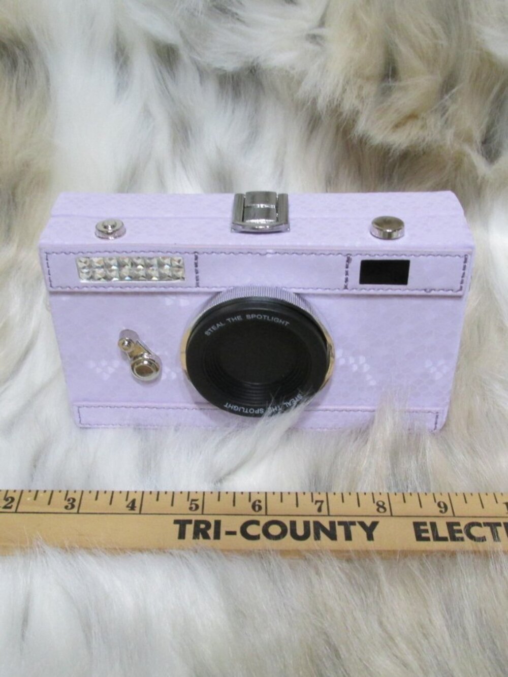 P3374-New Lavender Animal Print Camera Bag